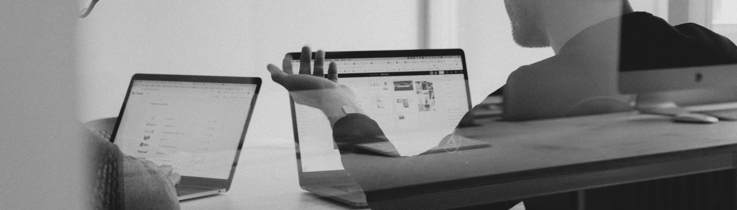 Professionals in focused strategic discussion