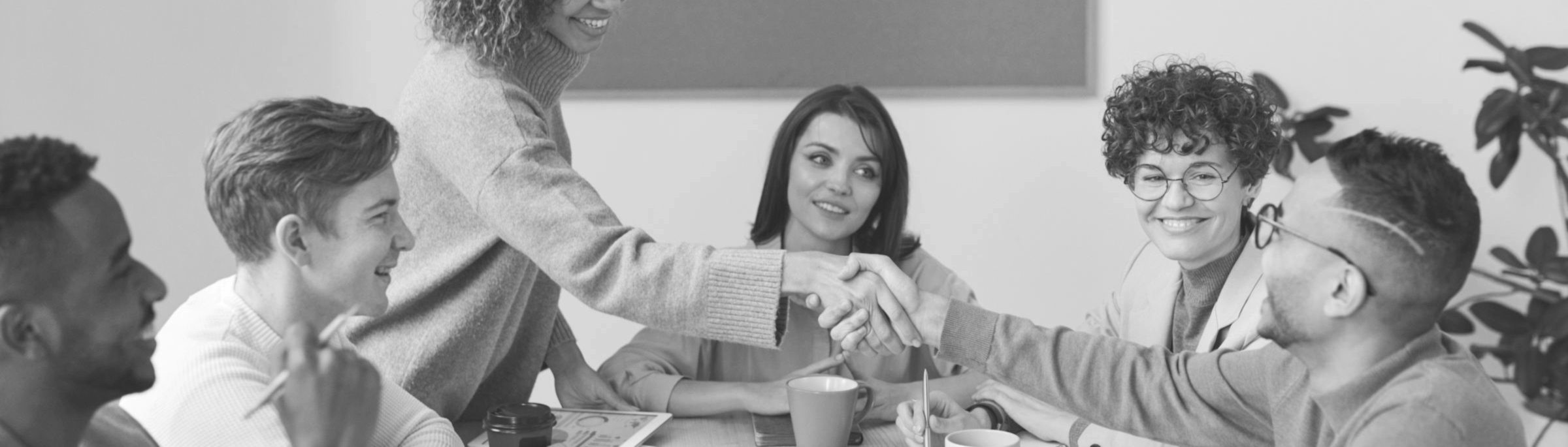 Professional team collaborating